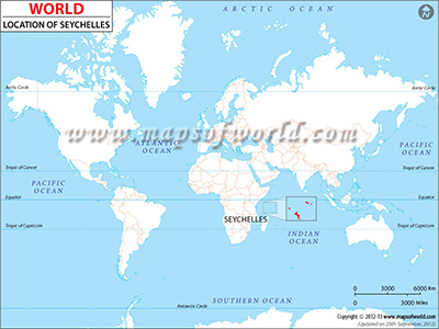 Seychelles in Globe